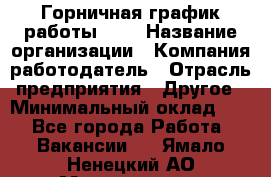 Горничная-график работы 1/2 › Название организации ­ Компания-работодатель › Отрасль предприятия ­ Другое › Минимальный оклад ­ 1 - Все города Работа » Вакансии   . Ямало-Ненецкий АО,Муравленко г.